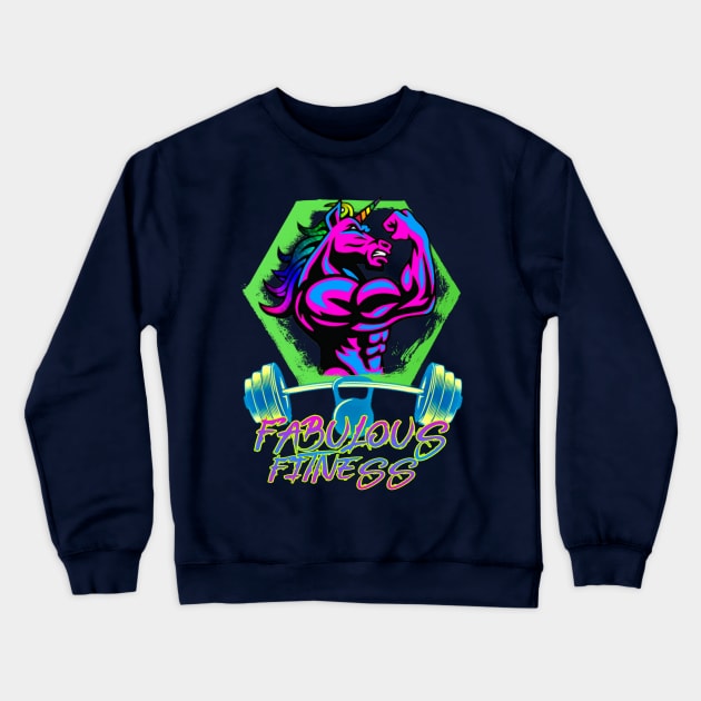 Fabulous Fitness Unicorn Pride Crewneck Sweatshirt by The Fabulous KiKi Roberts 